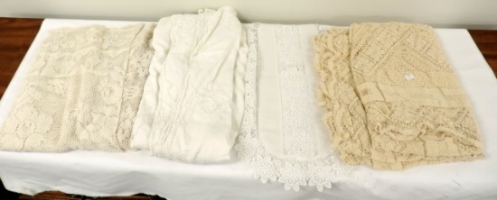 Tray Lot Vintage Linens