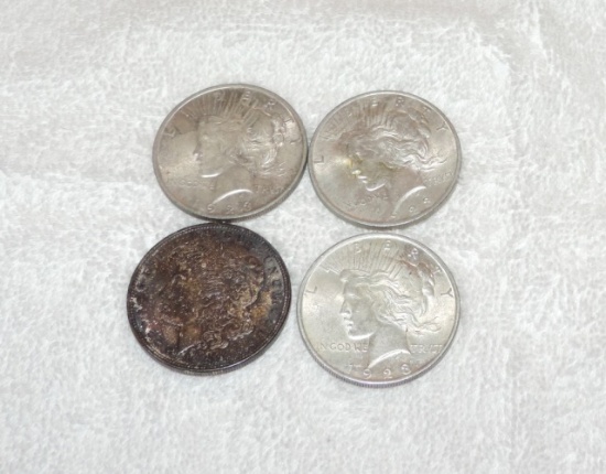 (4) Silver Dollars