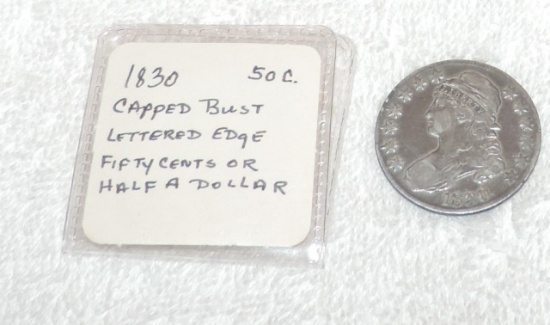 1830 Capped Bust Half Dollar