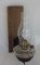 Cast Iron Wall Oil Lamp On Board