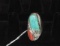 Large Sterling Silver Turquoise Ring