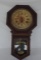 Antique Oak Case Eclipse School House Regulator Clock