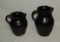 (2) Vintage NC Pottery Water Pitchers
