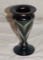1980 Vandermark Pulled Feather Art Glass Vase