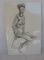 1943 Alyce Rothlein Nude Charcoal Of African Ameri