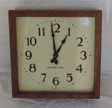 International Oak Framed Wall Clock