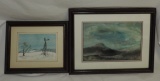 (2) Original Hand Painted Paintings By Newton, NC
