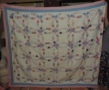 1930's Wedding Ring Hand Made Quilt