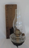 Cast Iron Wall Oil Lamp On Board
