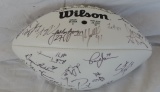 Autographed Carolina Panthers NFL Football