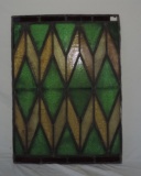 Antique Leaded Stain Glass Window