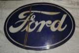 Original Blue Porcelain Ford Oval Sign