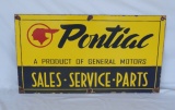 Pontiac Porcelain 1 Sided Sign