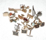 Vintage Lot Tie Clips And Cuff Links