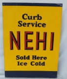 Embossed Nehi Beverage Sign