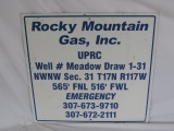 Rocky Mountain Gas Metal Sign