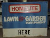 Original Homelite Lawn and Garden Advertising Sign