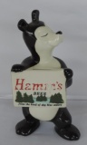 Ceramic Hamm's Beer Bear Counter Display