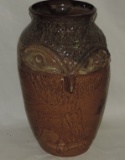 Rodney Smith 2-3 Gallon Owl Pottery Jar