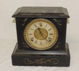 Gilbert Black & Gold Wood Mantle Clock