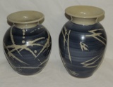 (2) Large Kim Ellington NC Pottery Vases