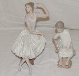 (2) LLadro Porcelain Figurines