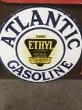 Atlantic Oil Porcelain Gasoline Sign