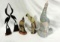 4 Piece Horn Carved Bird And Ceramic Bird Lot