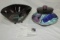 (2) Piece Studio Glass And Pottery Lot