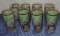 (8) Express Train Riverboat Cold Painted Drink Glasses