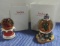 Nieman Marcus Dept 56 Christmas Water Globes 2002 & 2003 In Original Boxes