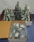 Lot Of Department 56 Frosted Topiary Trees