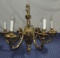 6 Arm Brass Ceiling Chandelier