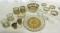 Tray Lot Gold Decorated Glassware