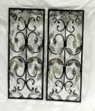 Decorative Glass And Metal Wall Plaques