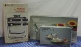 Pyrex 1 1/2 Qt Double Broiler And Wm. Rogers Silver-plate In Boxes