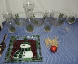 Christmas Glass Wine Set