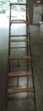 6 Foot Wood Folding Ladder