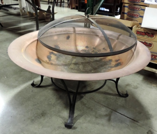 Metal Fire Pit With Cover