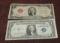 Lot Of 2 Vintage Us Notes