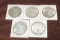 (5) 1921 Morgan Silver Dollars
