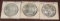(3) Uncirculated Morgan Silver Dollars