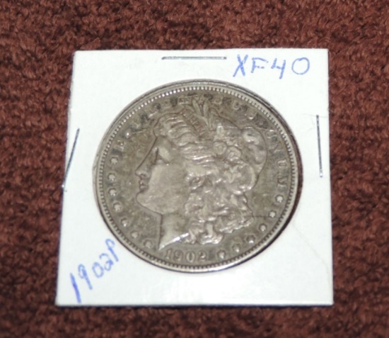 1902-p Morgan Silver Dollar