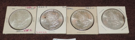 (4) Uncirculated Morgan Silver Dollars
