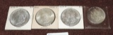 (4) Bu Morgan Silver Dollars