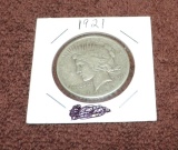 Key Date 1921 Peace Dollar In Circulated Condition
