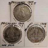 (3) U.S. Philippines Pesos