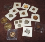 Lot Of 17 Us Coins & Copies