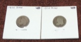 1834 And 1835 Bust Dimes