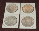 (4) Bu Morgan Silver Dollars